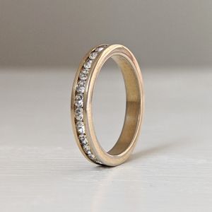 🌞3/$15 - Rhinestone Ring, Size 4.75